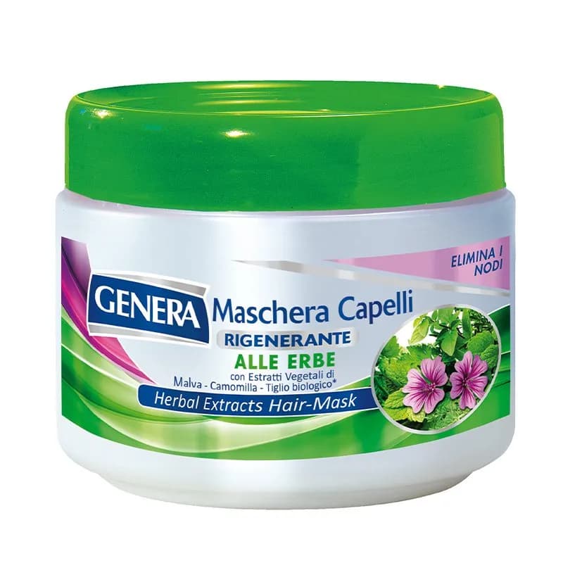 ماسک مو داخل حمام جنرا حاوی عصاره گیاهان دارویی Genera Hair Mask with Herbs حجم 500 میل