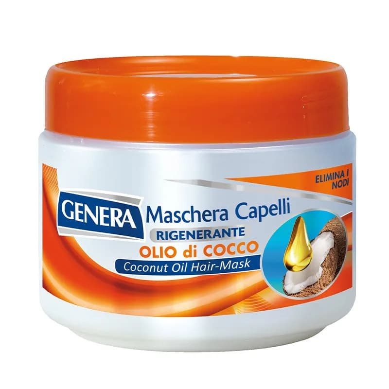 ماسک مو داخل حمام جنرا حاوی روغن نارگیل Genera Hair Mask with Coconut oil حجم 500 میل
