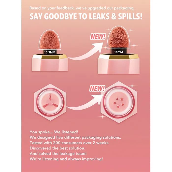رژ گونه مایع شیگلم رنگ Pink Slip — تصویر ۶