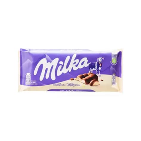 شکلات تخته ای سفید حبابی 95 گرمی ملیکا Milka — تصویر ۲