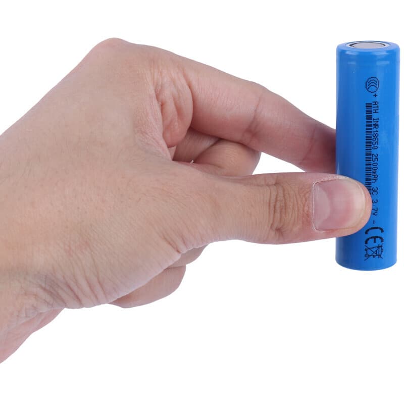 باتری لیتیومی شارژی ATH 18650 2500mAh بسته 50 عددی — تصویر ۴