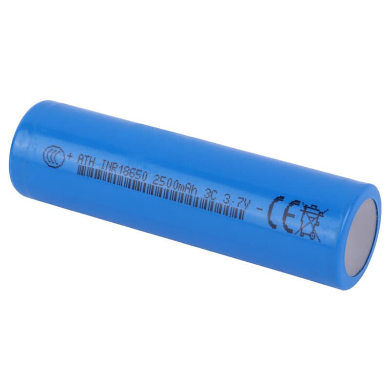 باتری لیتیومی شارژی ATH 18650 2500mAh بسته 50 عددی — تصویر ۳