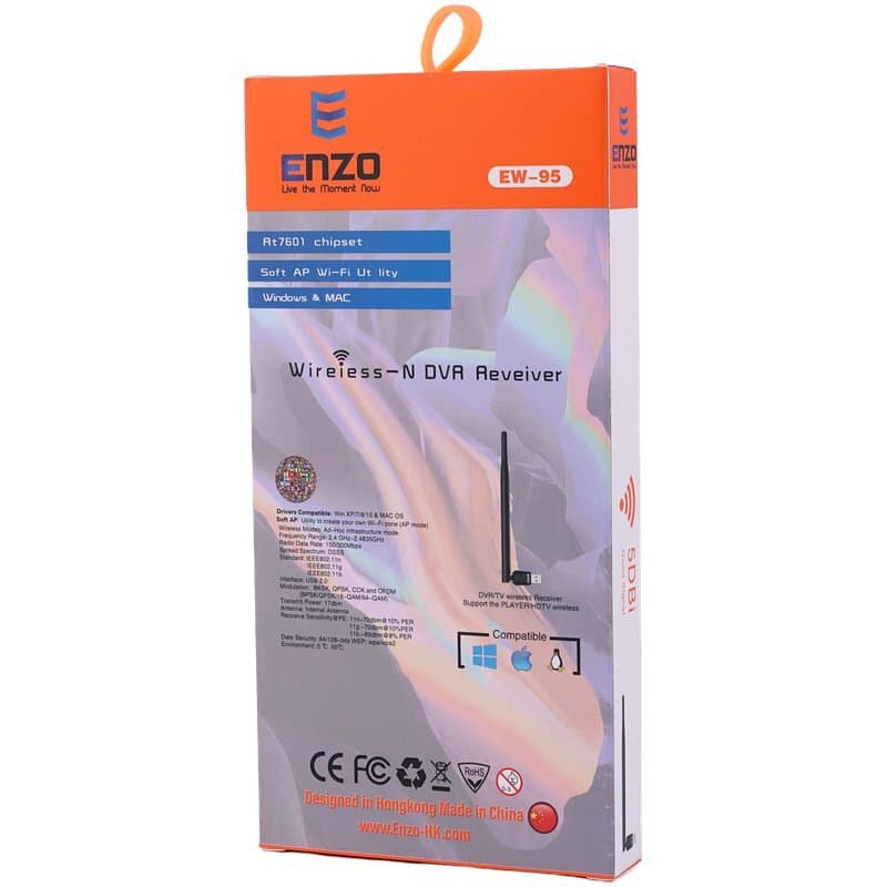 کارت شبکه بی سیم آنتن دار Enzo EW-95 300MB — تصویر ۷