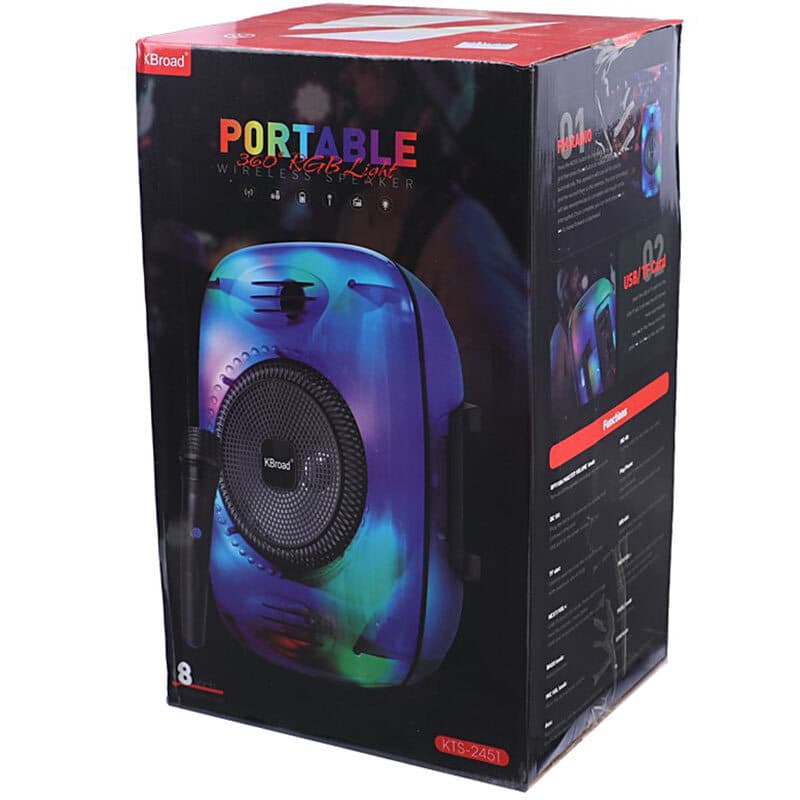 اسپیکر بلوتوثی کی برود KTS-2451 + میکروفون — تصویر ۲