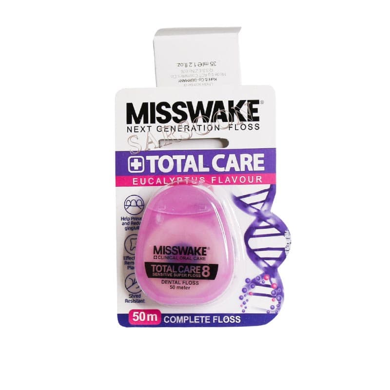 نخ دندان مدل توتال کر ۸ میسویک ۵۰ متر Misswake Total Care ۸ Dental Floss