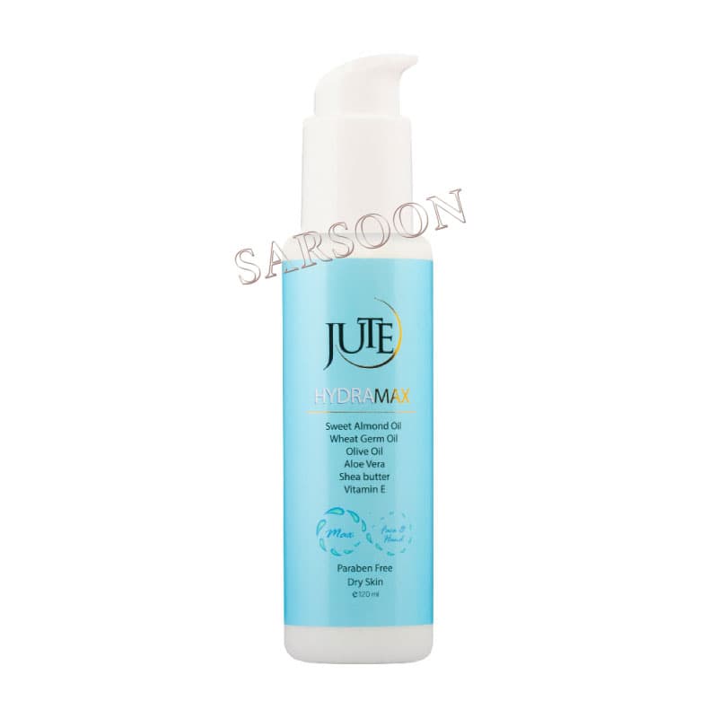 کرم آبرسان پمپی هیدرا مکس ژوت مناسب پوست خشک ۱۲۰ میلی لیتر Jute Hydra Max Cream For Dry Skin
