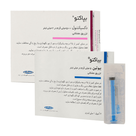 پک آمپول بیوتین بپانتن اکتوورکو به همراه ۶ سرنگ و 6 پد الکی Biotin Bepanthene ampoule pack by ۶ syring