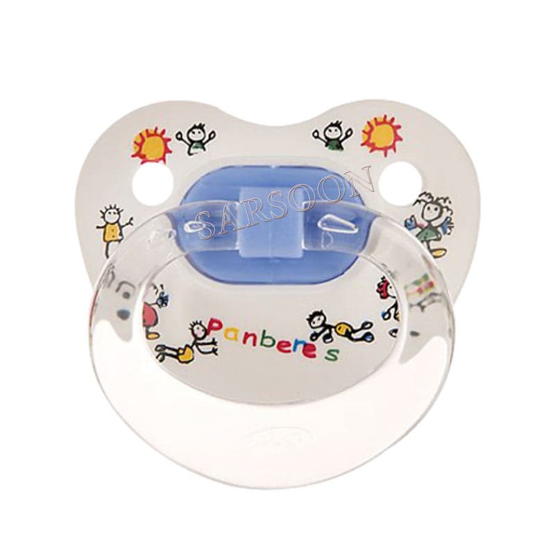 پستانک ارتودنسی سایز ۲ پنبه ریز مخصوص نوزادان ۶ تا ۱۸ ماه آبی Panberes Orthodontical Pacifier Size ۲ For Baby