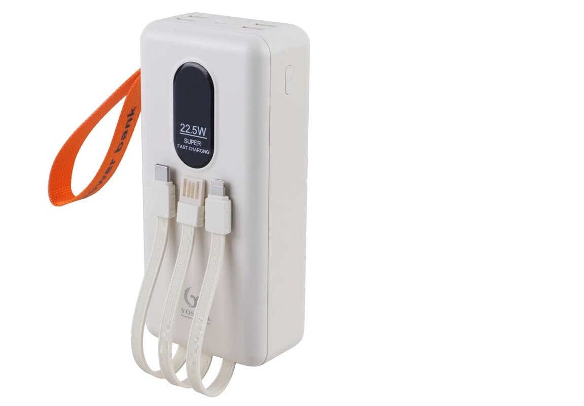 پاور بانک فست شارژ یوشیتا YP-040 QC3.0 PD 22.5W ظرفیت 30000 میلی آمپر ساعت — تصویر ۹