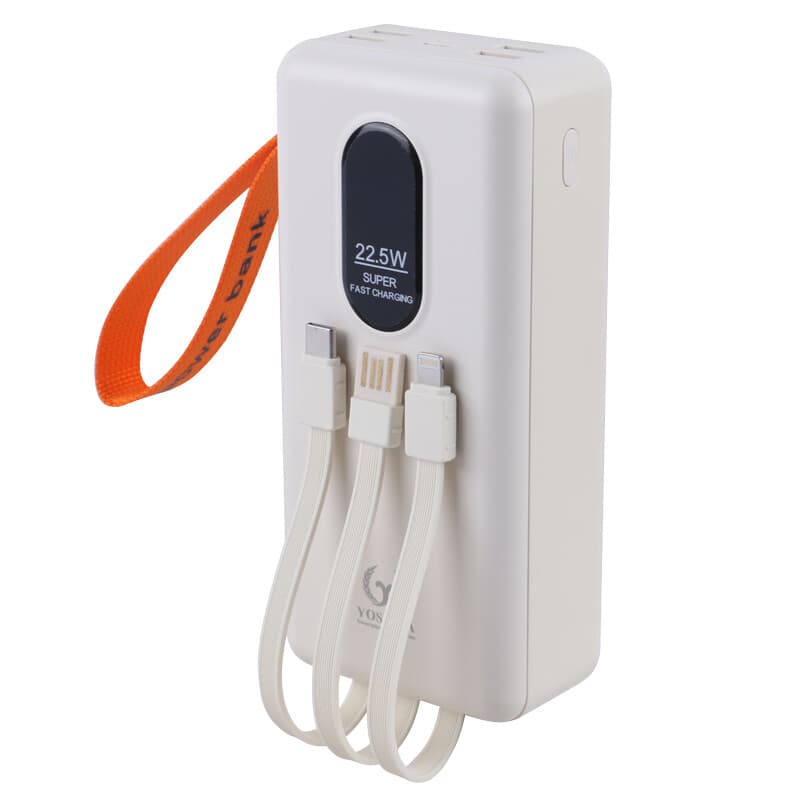 پاور بانک فست شارژ یوشیتا YP-040 QC3.0 PD 22.5W ظرفیت 30000 میلی آمپر ساعت — تصویر ۳