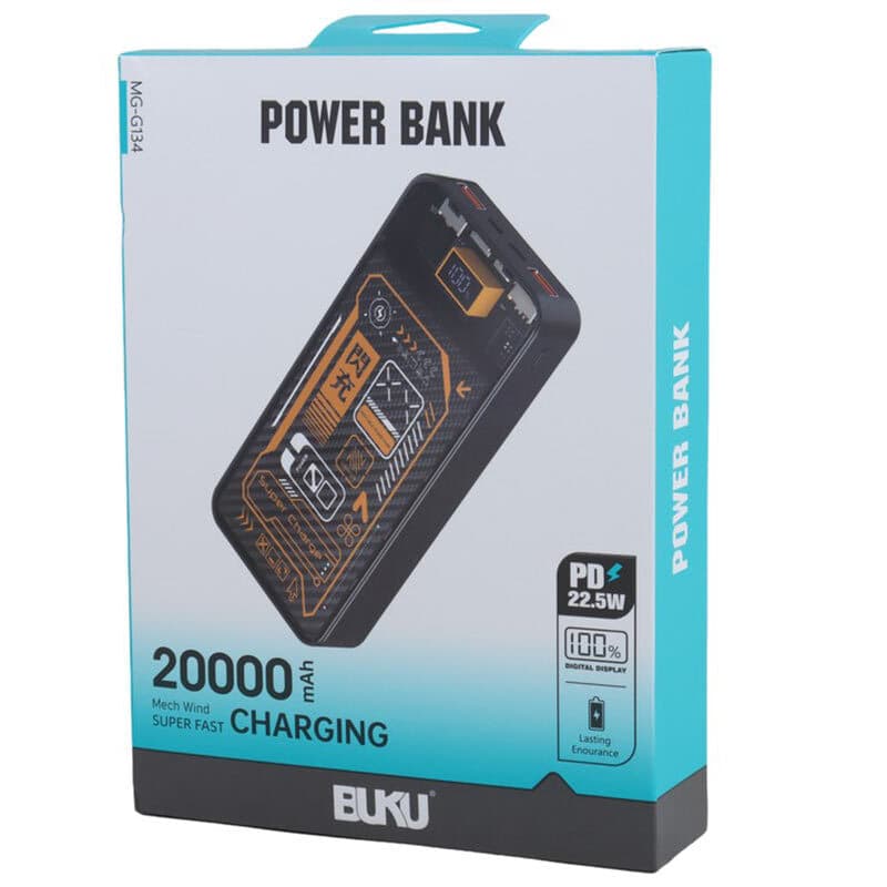 پاور بانک فست شارژ بوکو MG-G134 QC3.0 PD 22.5W ظرفیت 20000 میلی آمپر ساعت — تصویر ۸