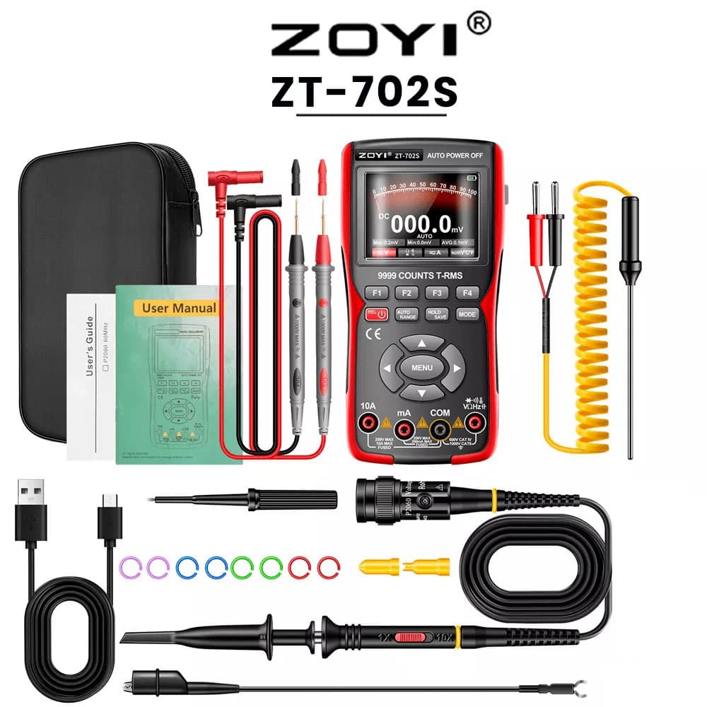اسیلوسکوپ و مولتی متر زویی مدل ZOYI ZT-702S — تصویر ۶