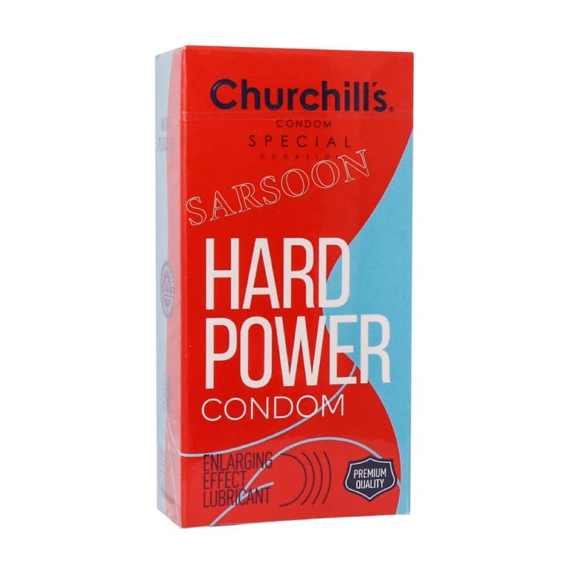 کاندوم کلاسیک حجم دهنده هارد پاور چرچیلز 12 عدد Churchills Hard Power Classic Condom