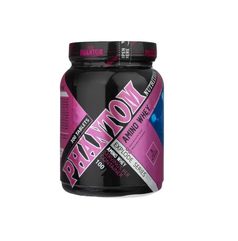 قرص آمینو وی اکسپلود فانتوم نوتریشن 300 عدد Phantom Nutrition Amino Whey 300 Tablets