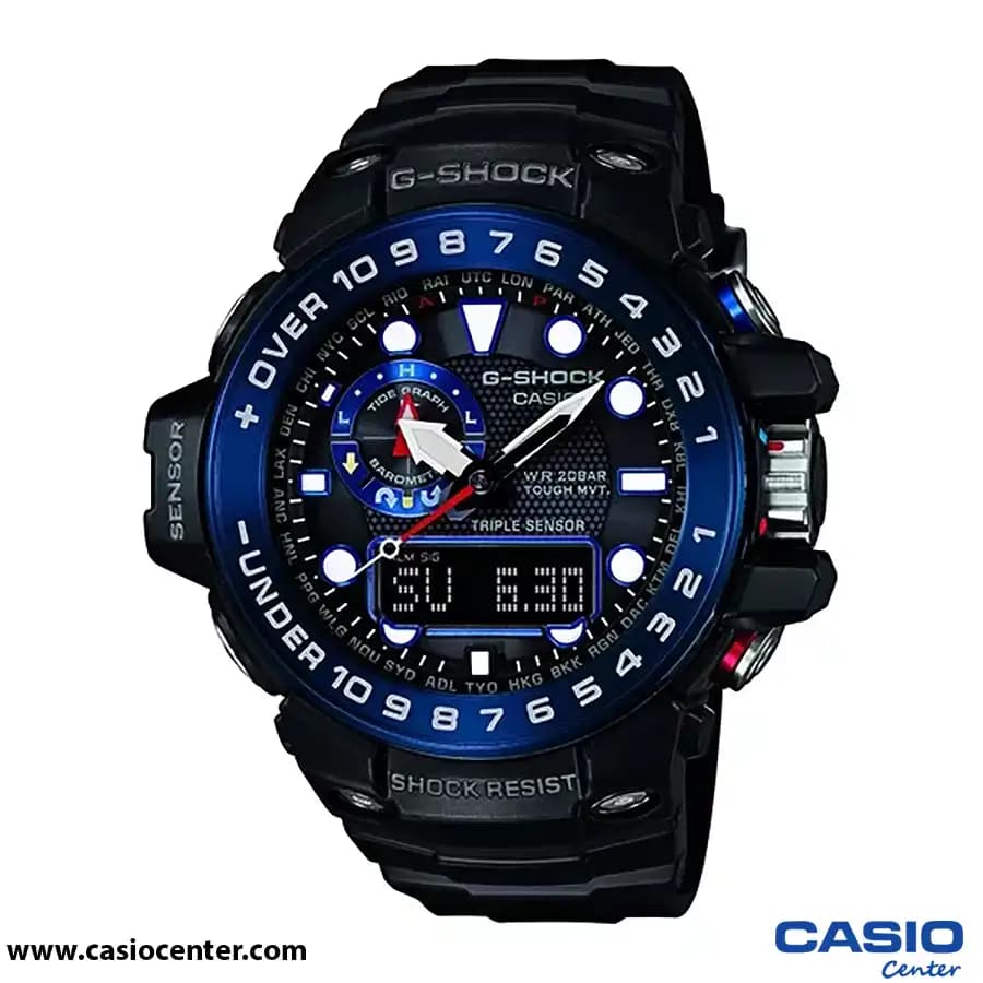 ساعت مچی مردانه کاسیو جی شاک اصل مدل GWN-1000B-1B