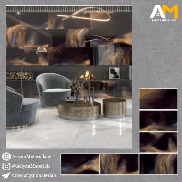 سرامیک دیواری طرح پیکاسو تیره — تصویر ۲