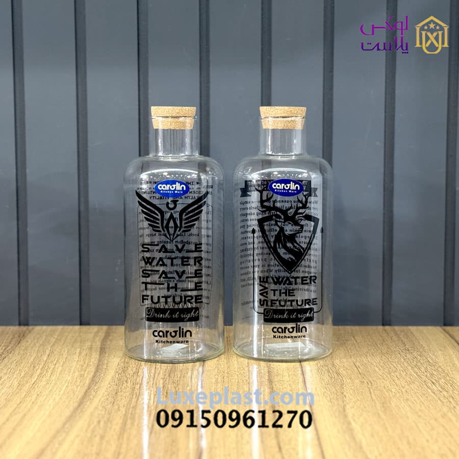 بطری شیشه ای درب چوبی برند آیدا کد 651 — تصویر ۵