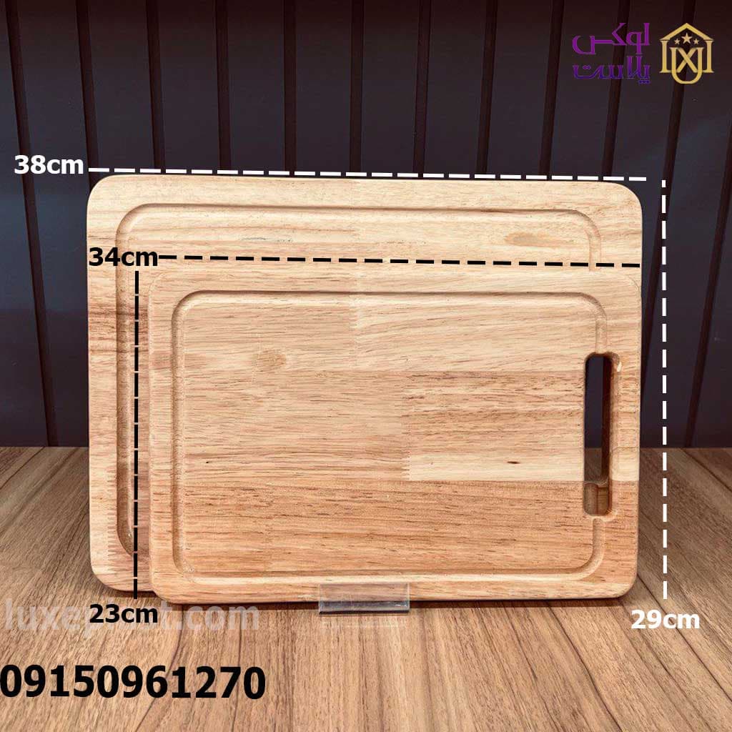 تخته گوشت چوبی مستطیلی نایس وود در 2 سایز — تصویر ۲