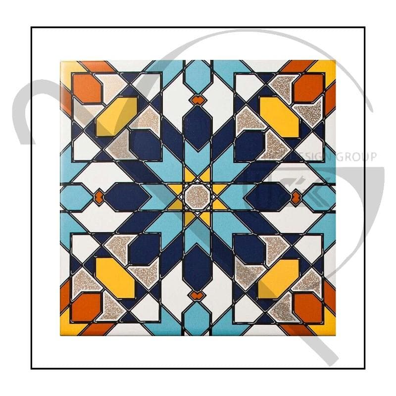کاشی سبک اسلیمی طرح سنتی ایرانی کد T204
