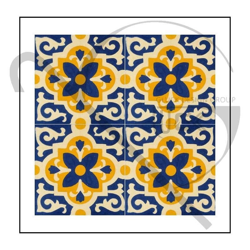 کاشی سبک اسلیمی طرح سنتی ایرانی کد T190