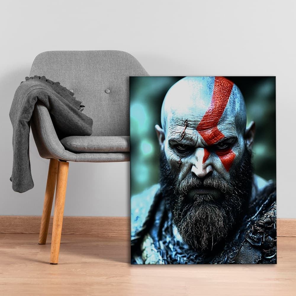 تابلو گیمینگ خدای جنگ God of War کد DA-4015 | مناسب اتاق گیم — تصویر ۵