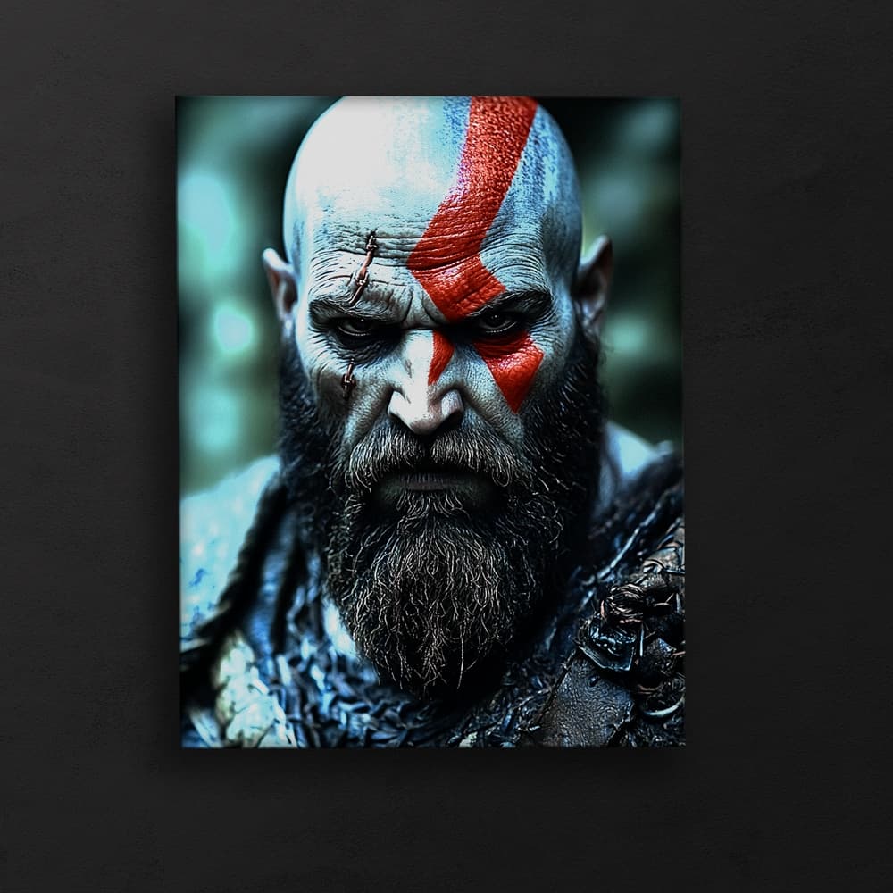 تابلو گیمینگ خدای جنگ God of War کد DA-4015 | مناسب اتاق گیم — تصویر ۴