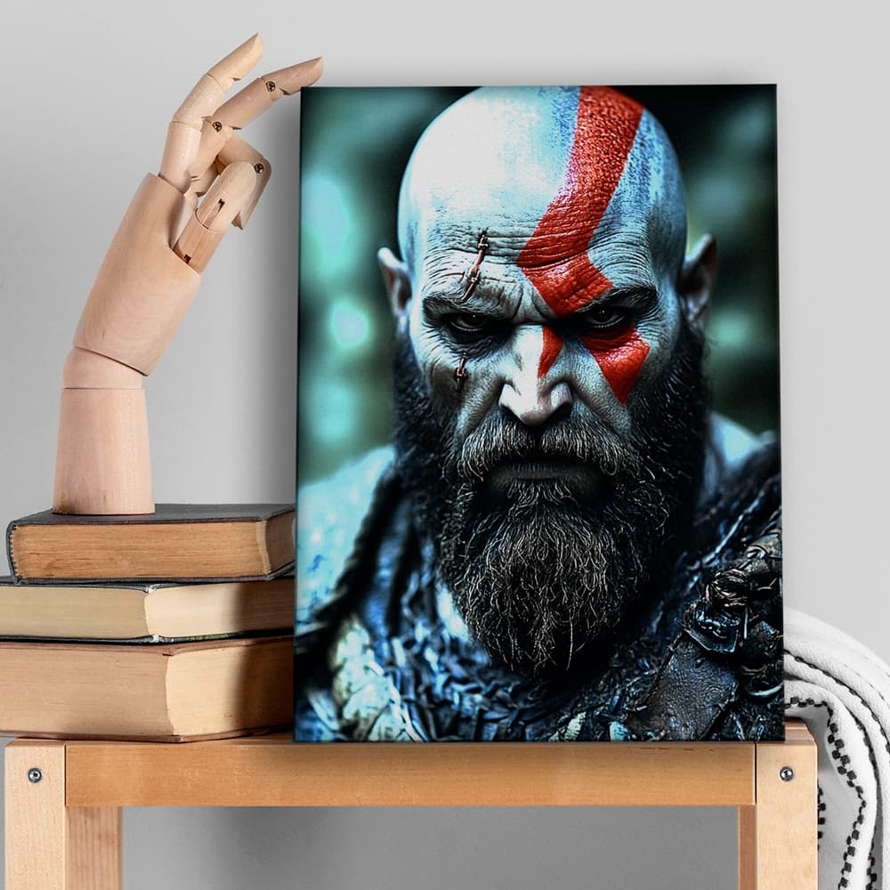 تابلو گیمینگ خدای جنگ God of War کد DA-4015 | مناسب اتاق گیم — تصویر ۳
