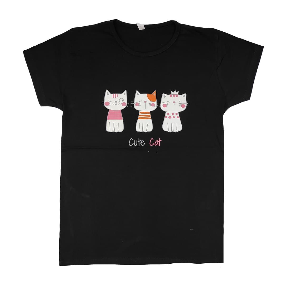 تیشرت زنانه طرح cute cat — تصویر ۶