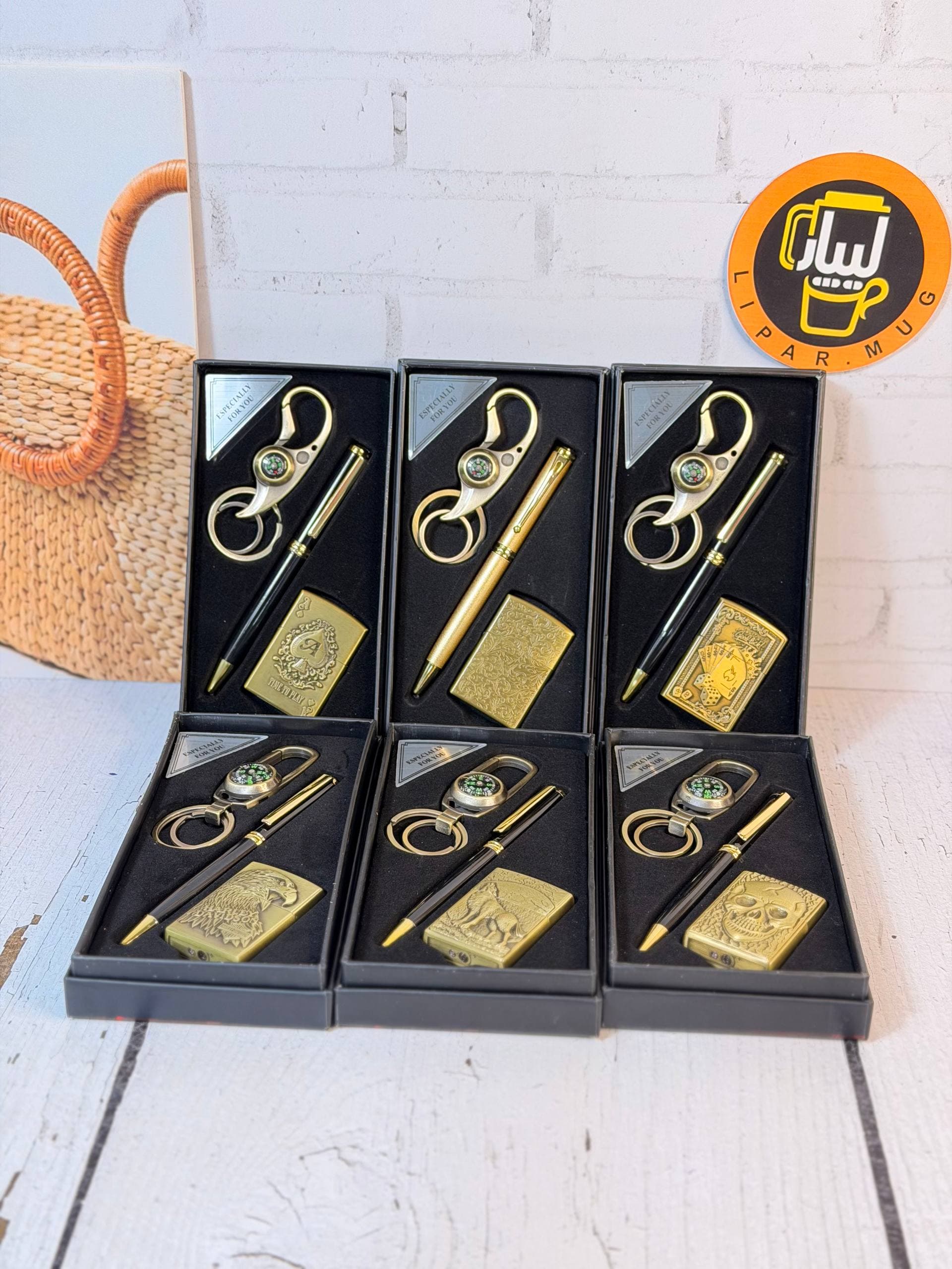 ست فندک و جاسوییچی قطب نمادار کد 458-33