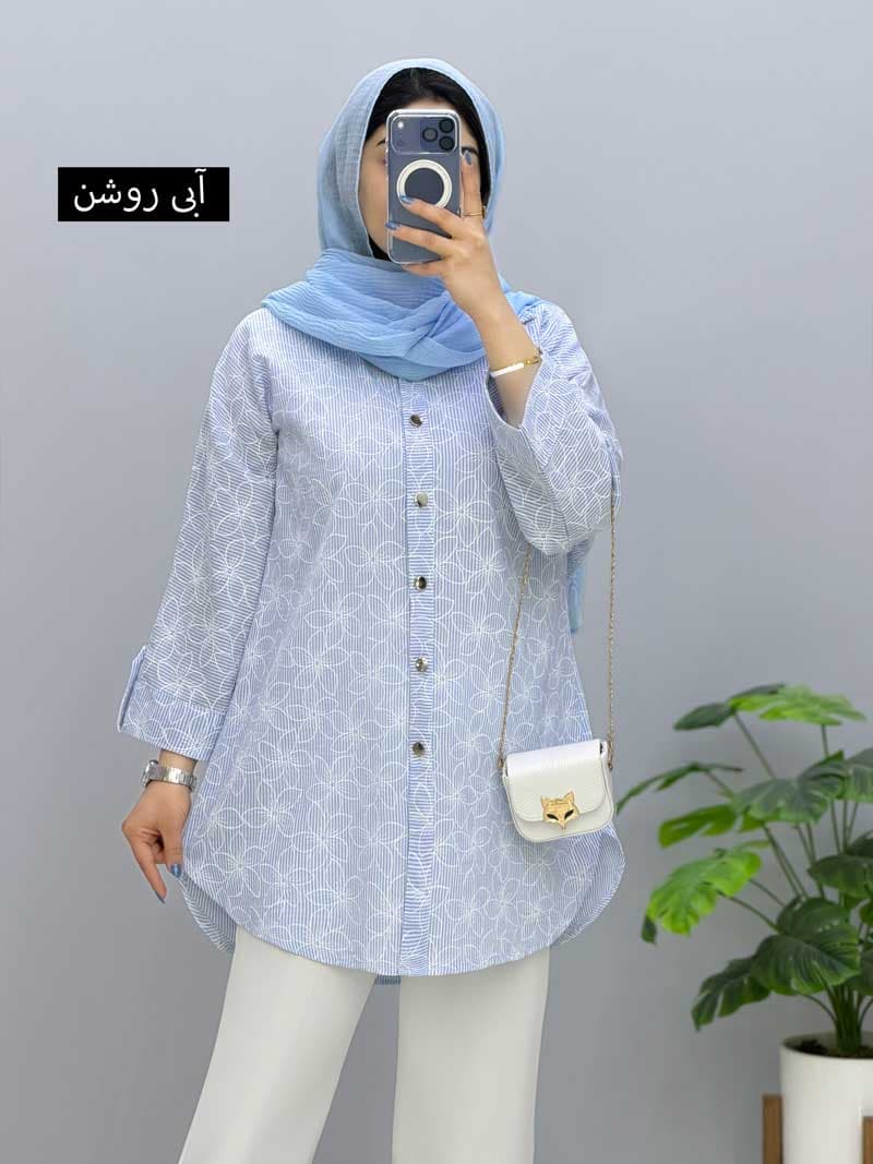 شومیزمانتویی یقه مردانه ماهنی کد957302 — تصویر ۴