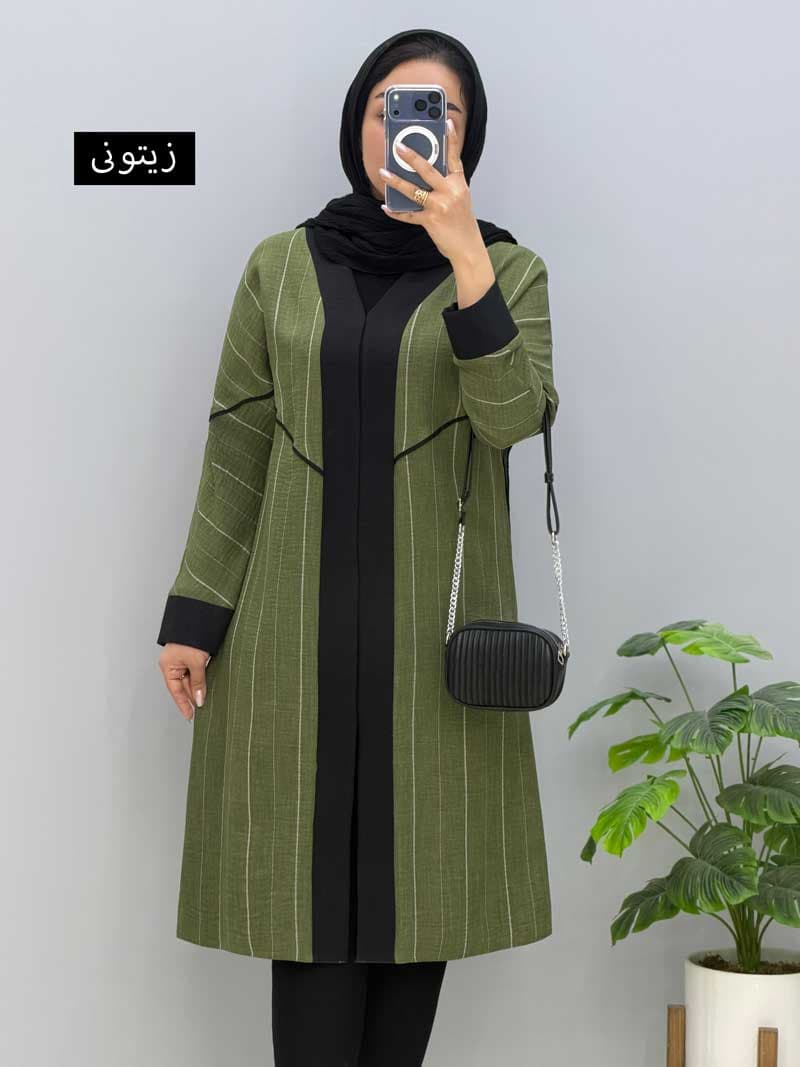 مانتو بلند شانتون خاتون کد 458204
