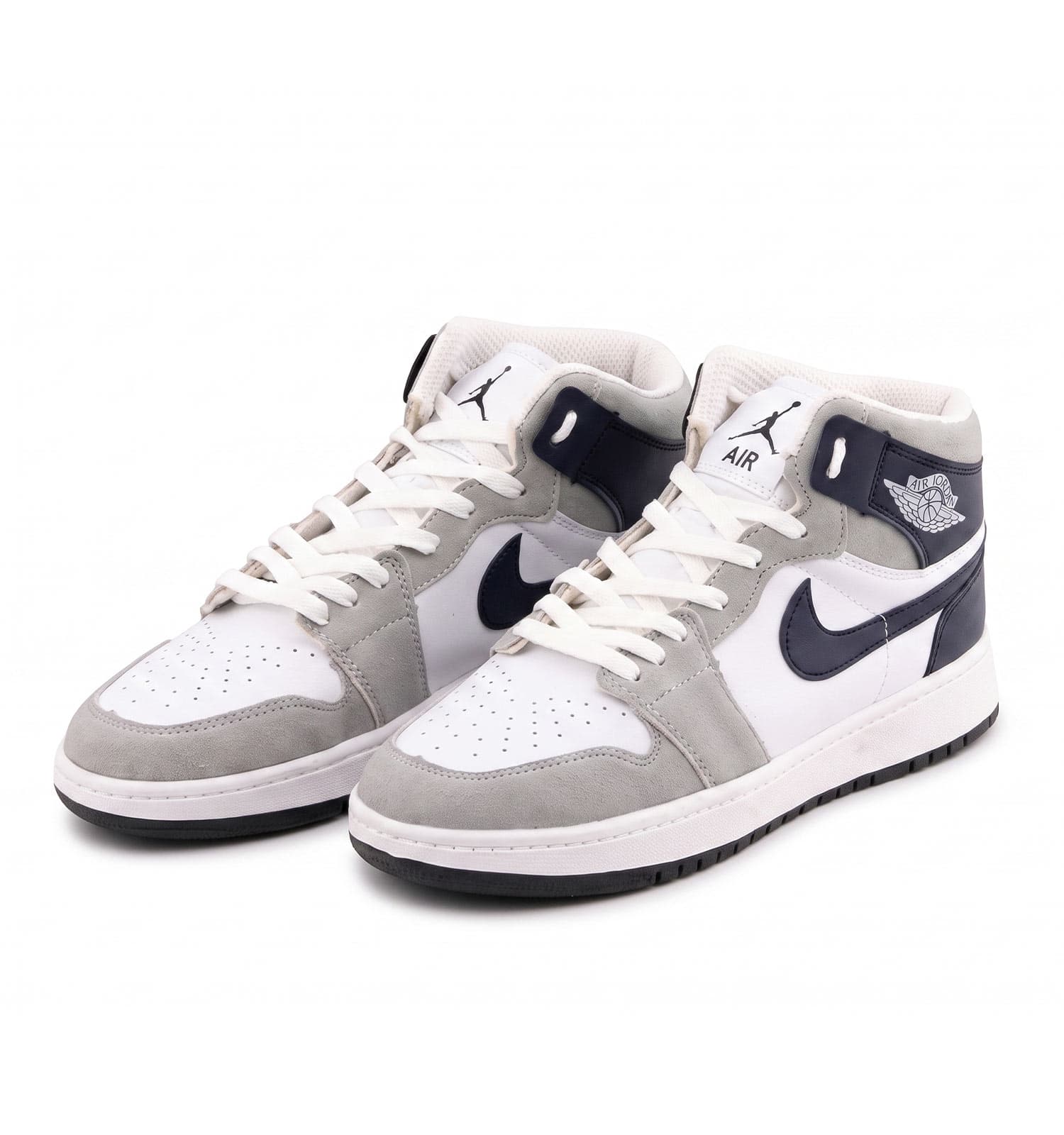 کفش مردانه روزمره چرم مصنوعی سفید طوسی Nike کد 50719 — تصویر ۳