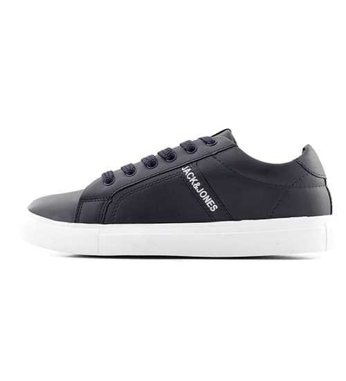 کفش مردانه روزمره چرم مصنوعی سرمه ای سفید Jack & Jones کد 50737