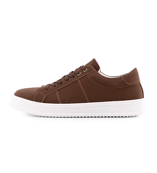 کفش مردانه روزمره چرم مصنوعی قهوه ای Bershka کد 50754