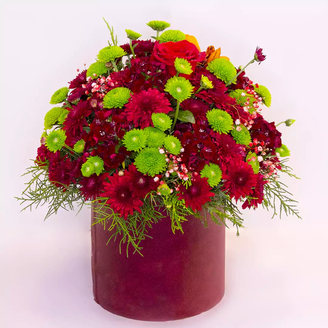 باکس گل داوودی و رز کد25471