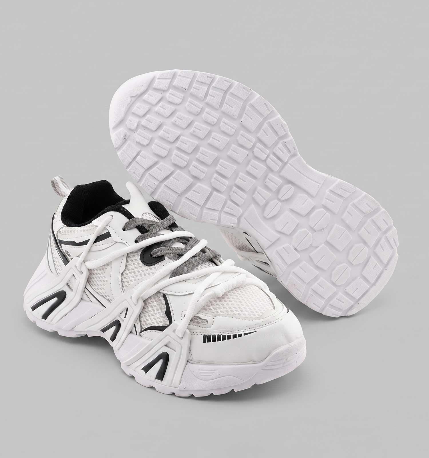 کفش مردانه اسپرت چرم مصنوعی سفید Balenciaga کد 50705 — تصویر ۲