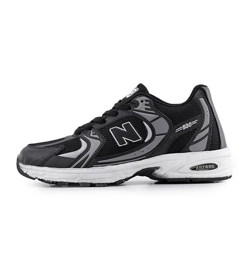کفش مردانه اسپرت چرم مصنوعی مشکی New Balance کد 50717