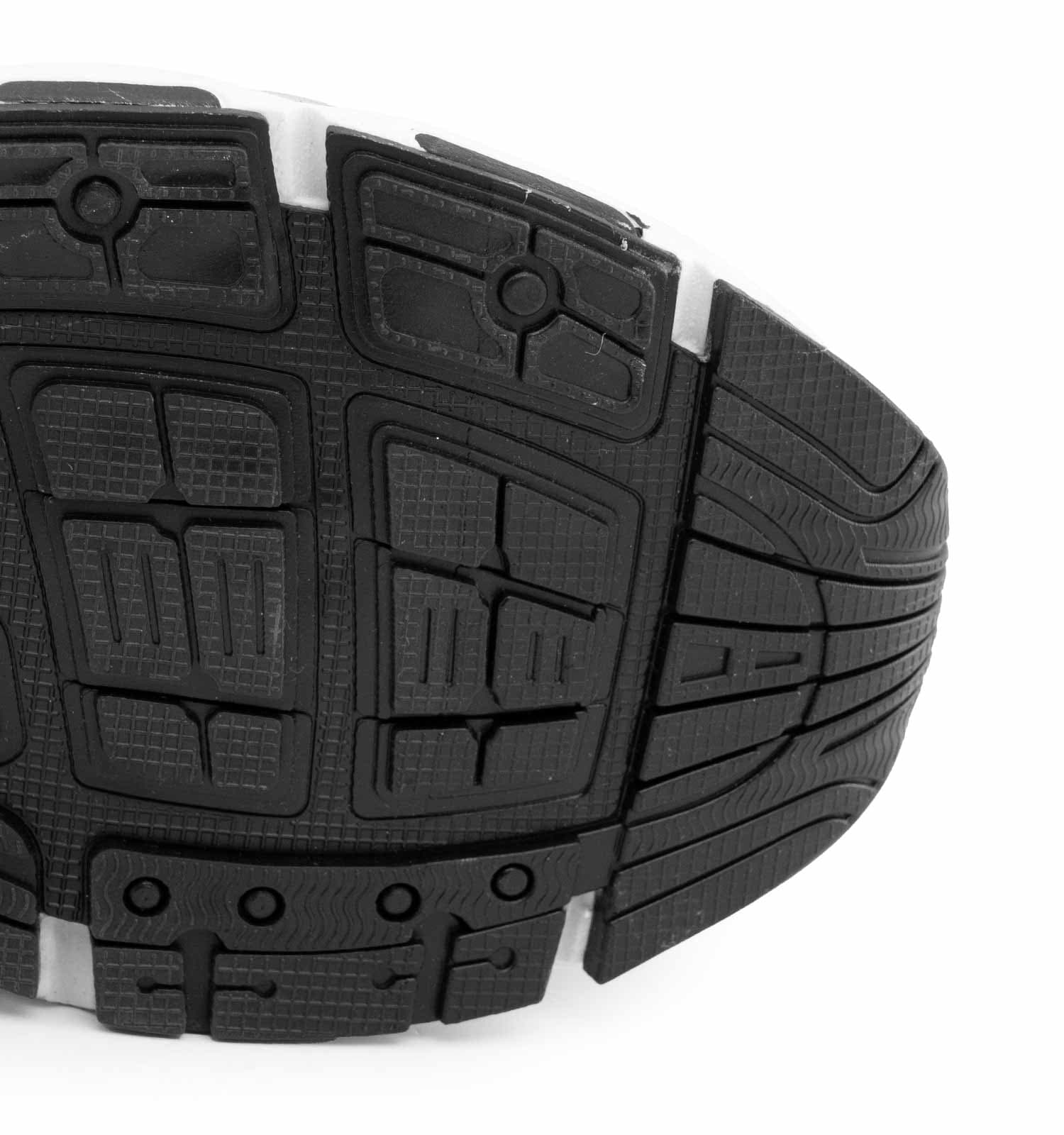 کفش مردانه اسپرت چرم مصنوعی مشکی سفید New Balance کد 50721 — تصویر ۷