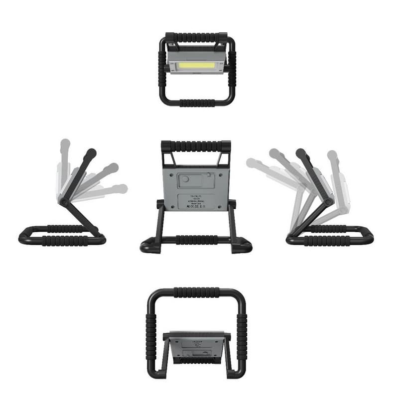 چراغ شارژی پرودو مدل PD-LSMLJTFL | پرژکتور اضطراری porodo ا Porodo Foldable Multi-Joint Outdoor Flashlight — تصویر ۲