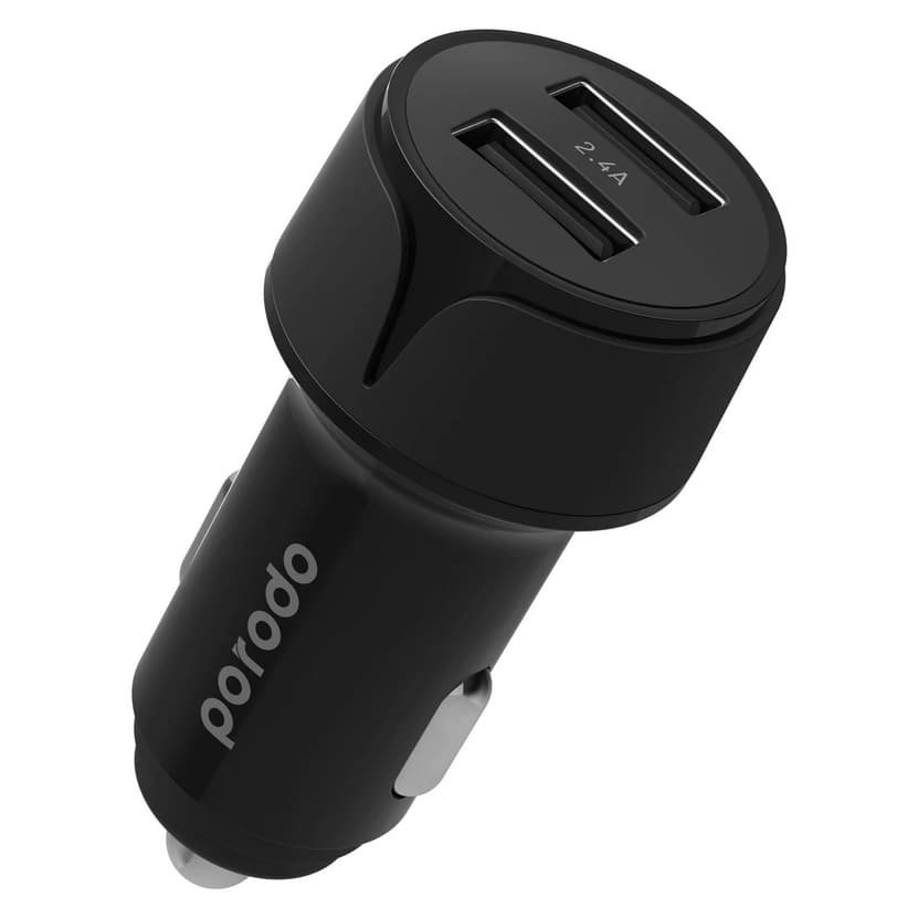 شارژر فندکی پرودو مدل cc12w | آداپتور خودرو پرودو ا porodo dual port car charger