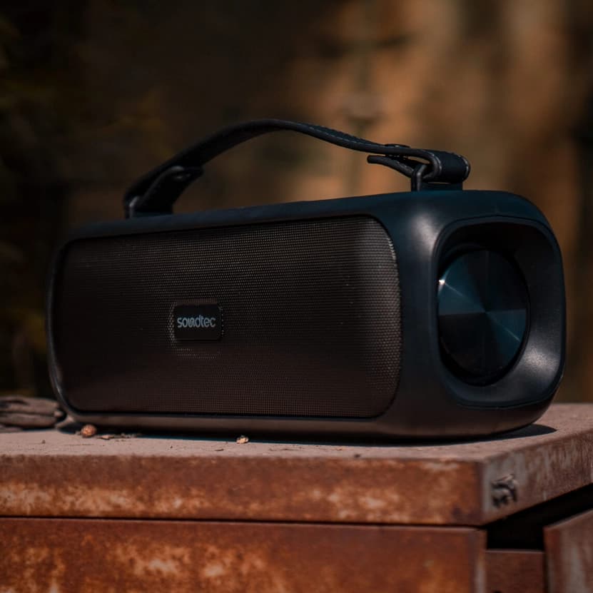 اسپیکر بلوتوثی قابل حمل ساندتک پرودو مدل Soul ا Porodo SOUL Soundtec Basic Speaker with RGB – Black | جی بی جانبی — تصویر ۸