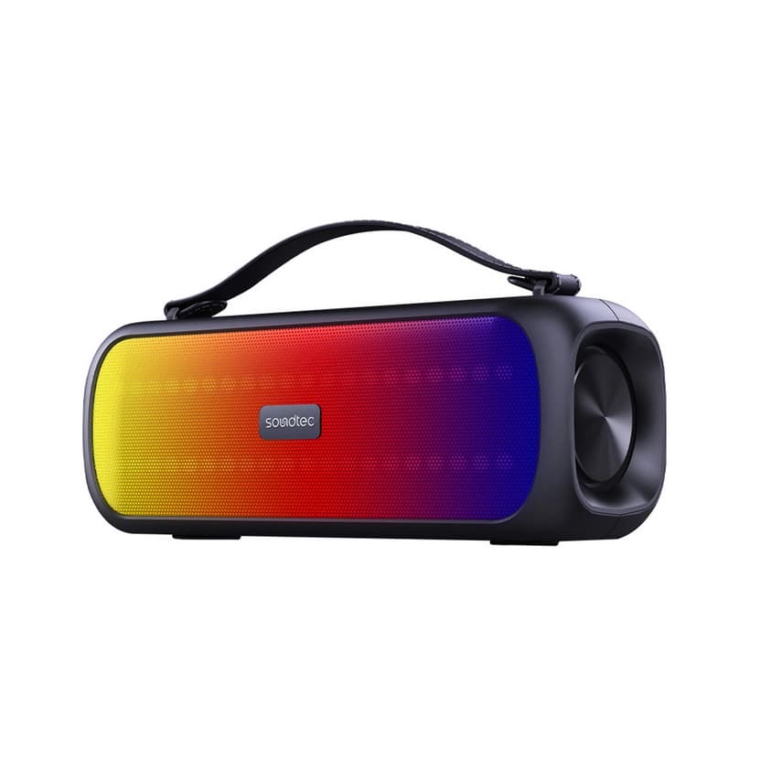 اسپیکر بلوتوثی قابل حمل ساندتک پرودو مدل Soul ا Porodo SOUL Soundtec Basic Speaker with RGB – Black | جی بی جانبی — تصویر ۴