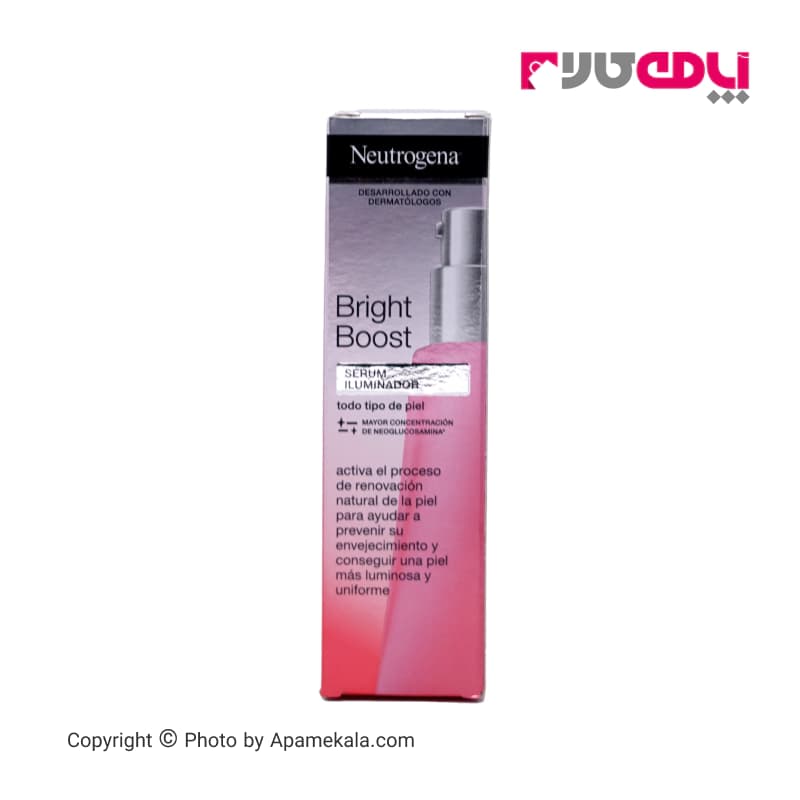 ژل ضد لک نوتروژینا neutrogena مدل bright boost حجم 30 میل — تصویر ۲