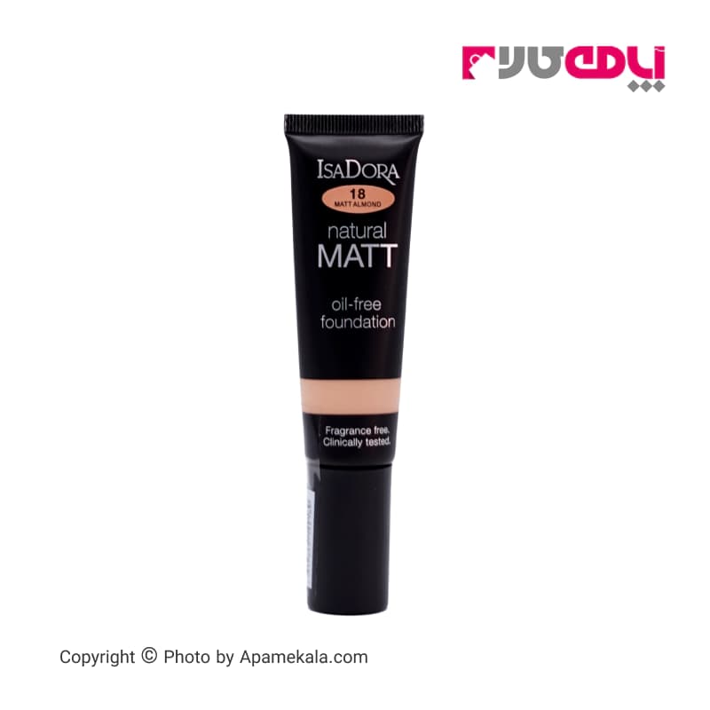 کرم پودر ایزادورا isadora مدل natural matt oil free شماره 18