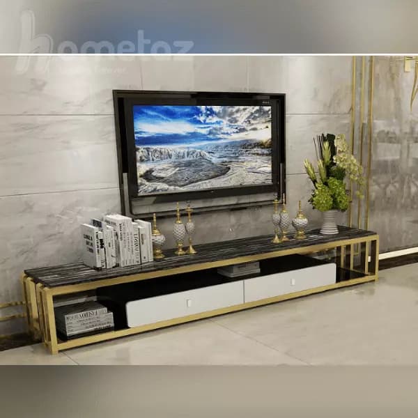 میز تلویزیون پایه استیل مدل لیندا