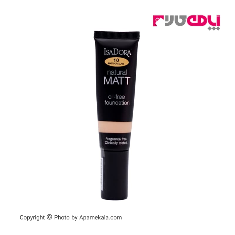 کرم پودر ایزادورا مدل natural matt oil free شماره 10