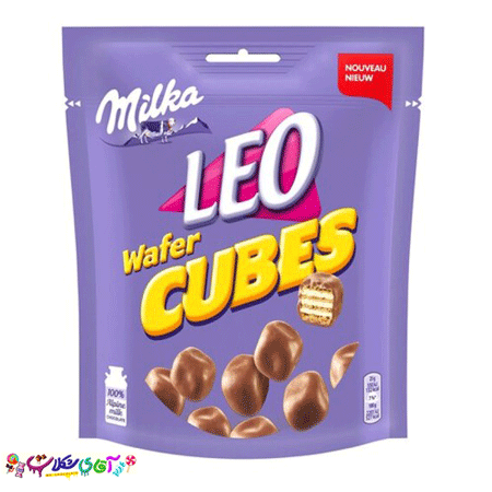 ویفر شکلاتی کیوب لئو میلکا Milka LEO CUBES