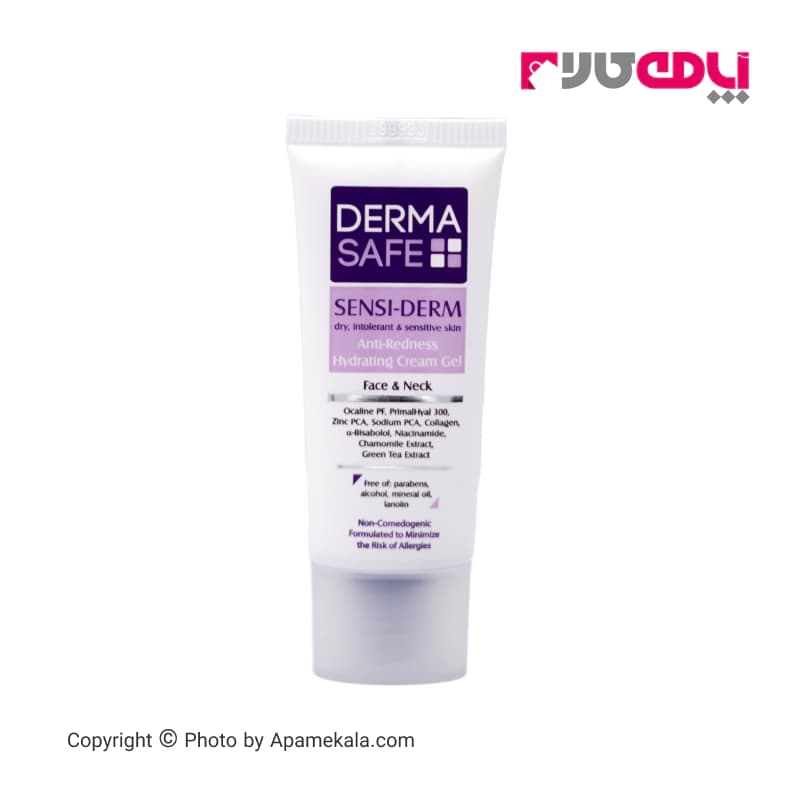 ژل کرم مرطوب کننده درماسیف سری sensi derm مناسب پوست های خشک و حساس ۴۰ میل