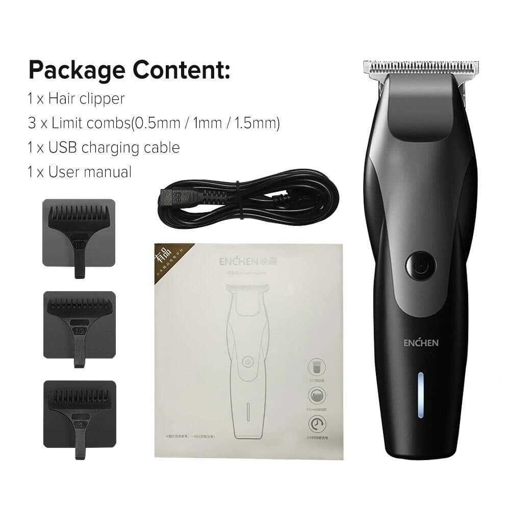 ماشين اصلاح صورت و موی سر شيائومی مدل ENCHEN Hummingbird Electric Hair Clipper — تصویر ۴