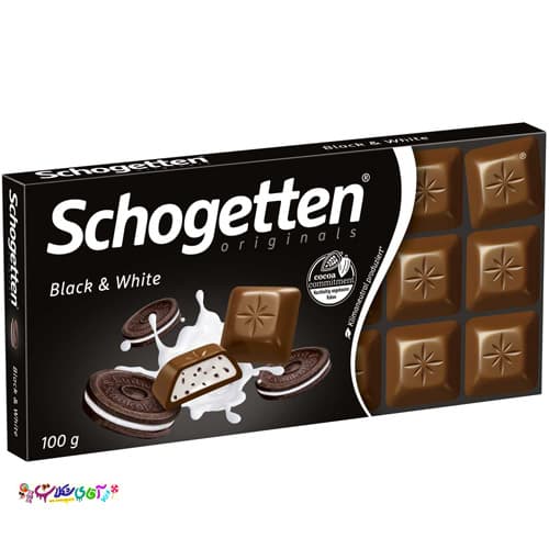 شکلات تخته ای شگوتن بلک اند وایت آلمان Schogette